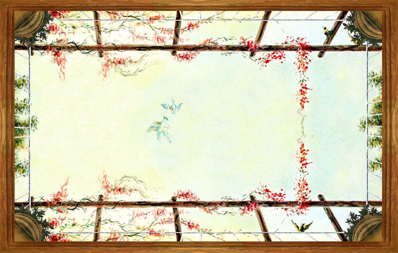 Trompe l'oeil PT 1009963 Soffitto
